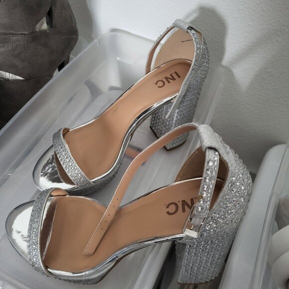 INC Rhinestone Platform Heels - Picture 2 of 5